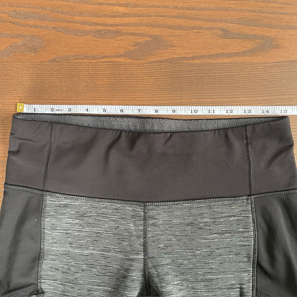 Athleta Polartec Powerlift Fleece Lined Leggings Zipper Pockets Size L Tall - Picture 2 of 5
